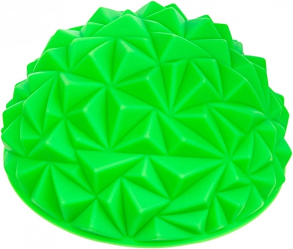 Demi-sphère d’équilibre massante verte à motif diamant
