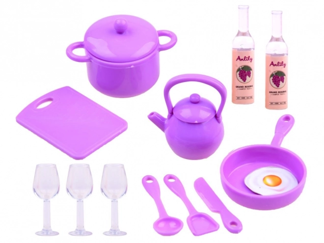 Poupée Anlily avec meubles de cuisine et effets