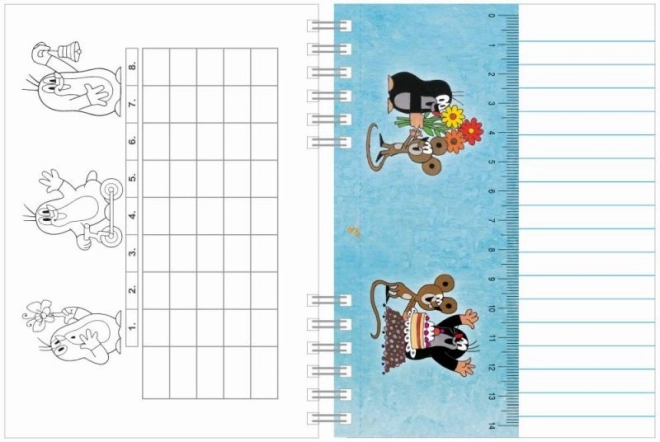 Carnet A6 avec reliure à anneaux - Krtek