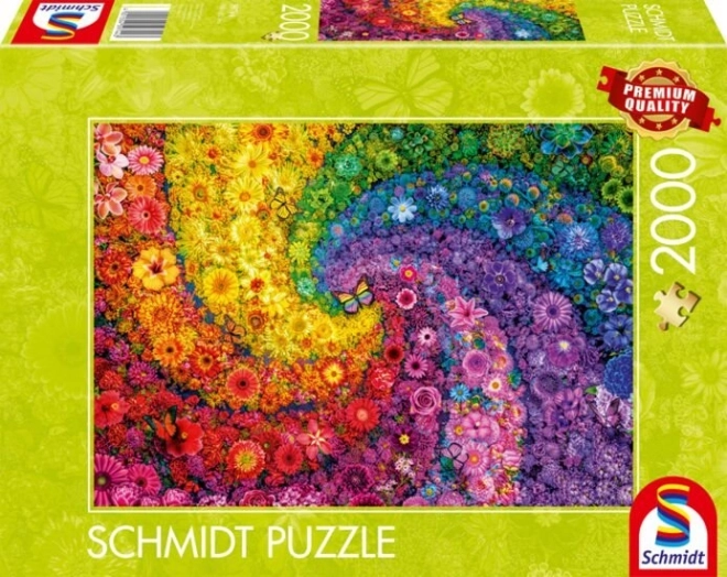 Casse-tête Schmidt Couleurs tourbillonnantes en fleur 2000 pièces