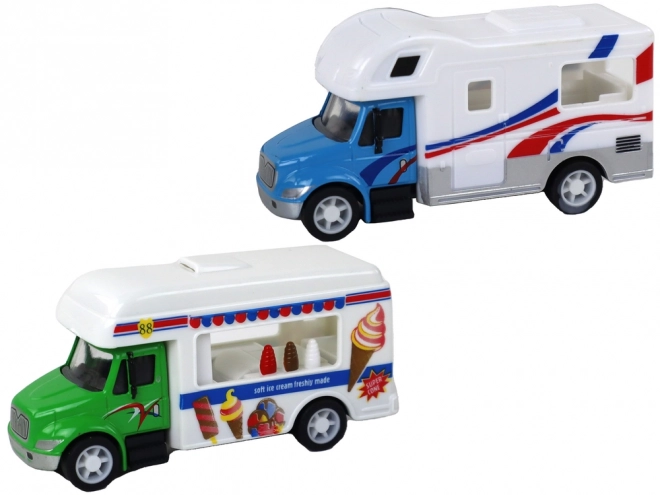 Camion de crème glacée à friction 1:87 A
