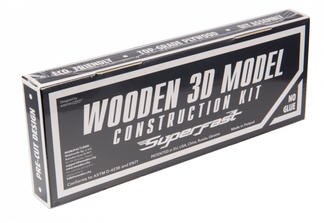 Puzzle 3D en bois Superfast Traktor