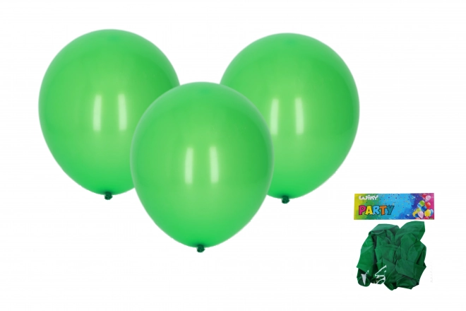 Ballon gonflable vert 30 cm - 10 pièces