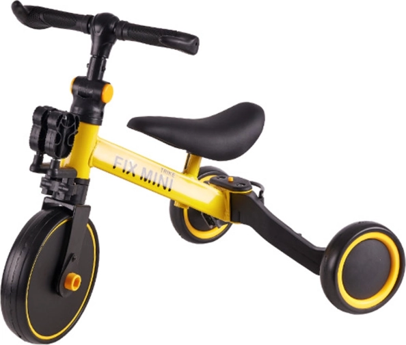 Trike Fix Mini draisienne et tricycle 3-en-1 pour enfants – jaune