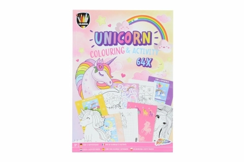 Livre de coloriage et d'activités Licorne A4