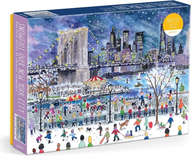 Puzzle tempête de neige sur New York 1000 pièces GALISON
