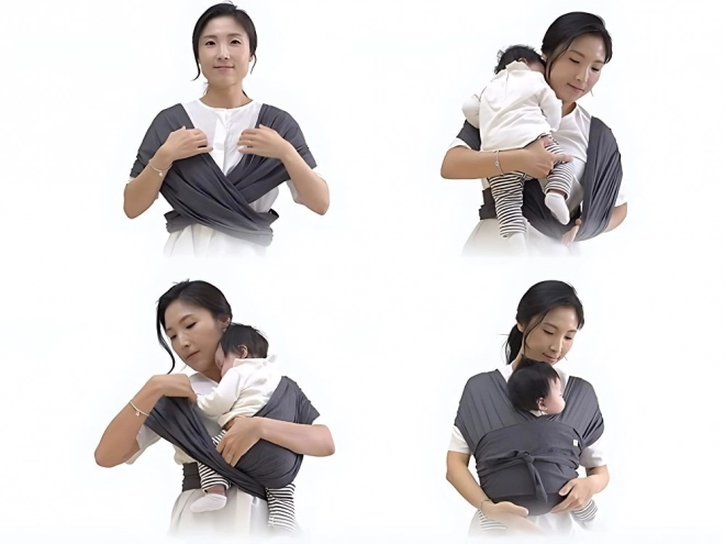 Écharpe porte-bébé en tissu respirant