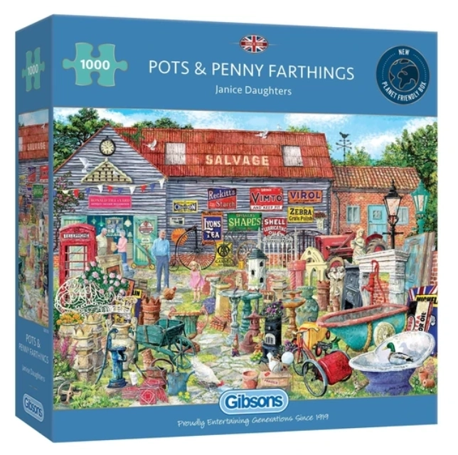 GIBSONS Puzzle Casseroles et bric-à-brac pour trois fois rien 1000 pièces