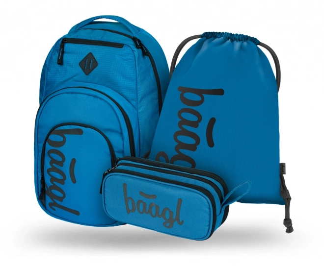 Ensemble BAAGL Coolmate Ocean Blue : Sac à dos, Trousse et Sac