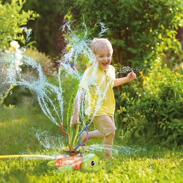 Tortue pulvérisateur d'eau en plastique pour jardin 20x10cm dans une boîte 25x19x24cm