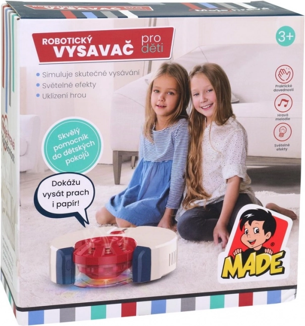 Aspirateur robotique pour enfants avec lumières et sons