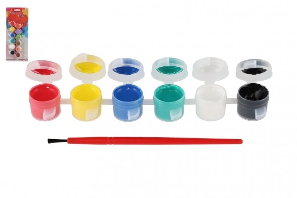 Peinture acrylique avec pinceau 12 pcs