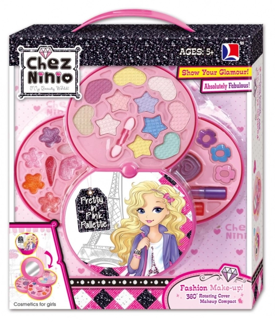 Ensemble de maquillage avec miroir
