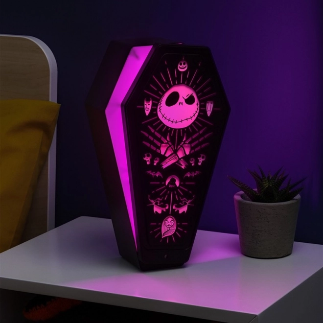 Lumière 3D Nightmare Before Christmas en forme de cercueil