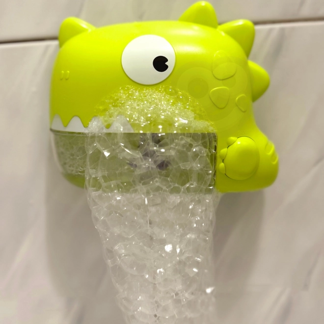 Jouet de bain dinosaure à bulles vert