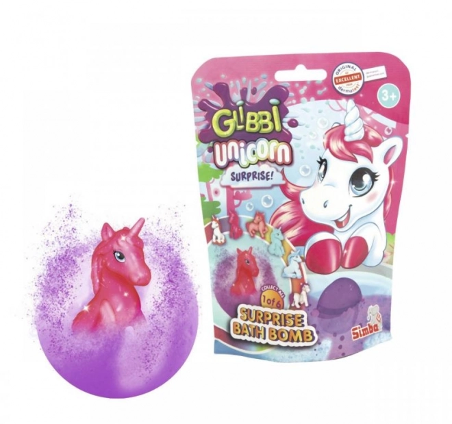 Glibbi Bombe de bain licorne avec surprise
