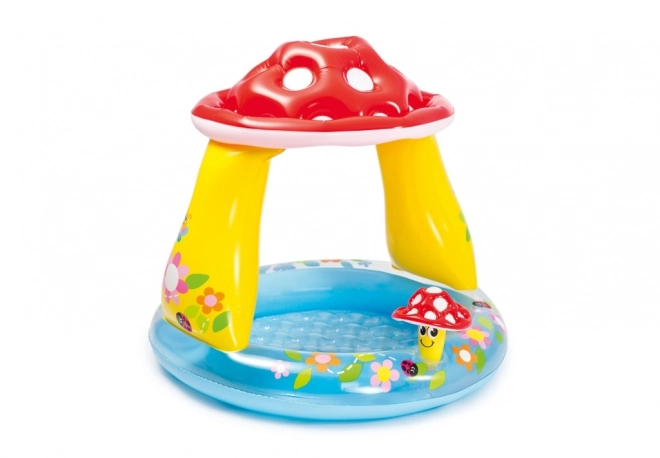 Piscine gonflable fond bébé champignon 102x89cm de 1-3 ans