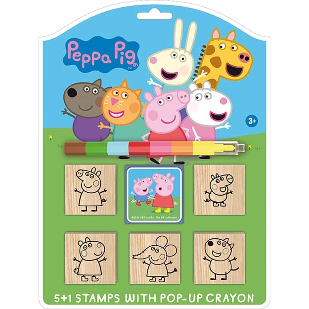 Ensemble de tampons Peppa Pig avec crayon de cire