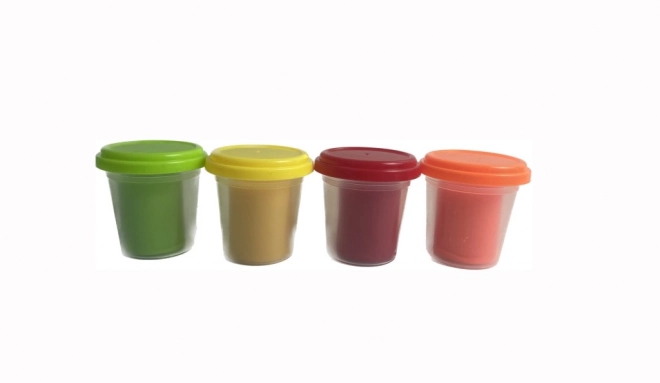 Pâte à modeler pour enfants - 4 pots