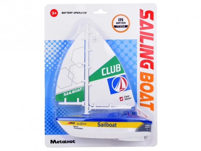 Voilier coloré avec batteries ZA5234 – Bleu