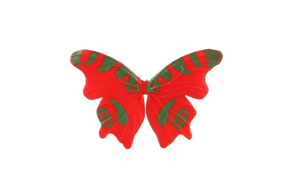 Papillons 12 pièces en plastique 7-8cm dans un sachet