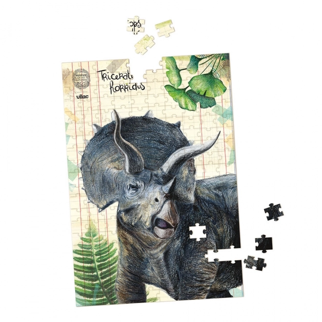 Vilac ensemble de trois puzzles avec dinosaures