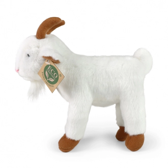 Chèvre en peluche debout 20 cm ÉCOLOGIQUE
