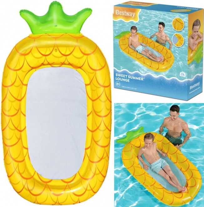Bestway hamac d’eau gonflable pour enfants Ananas avec fond en filet