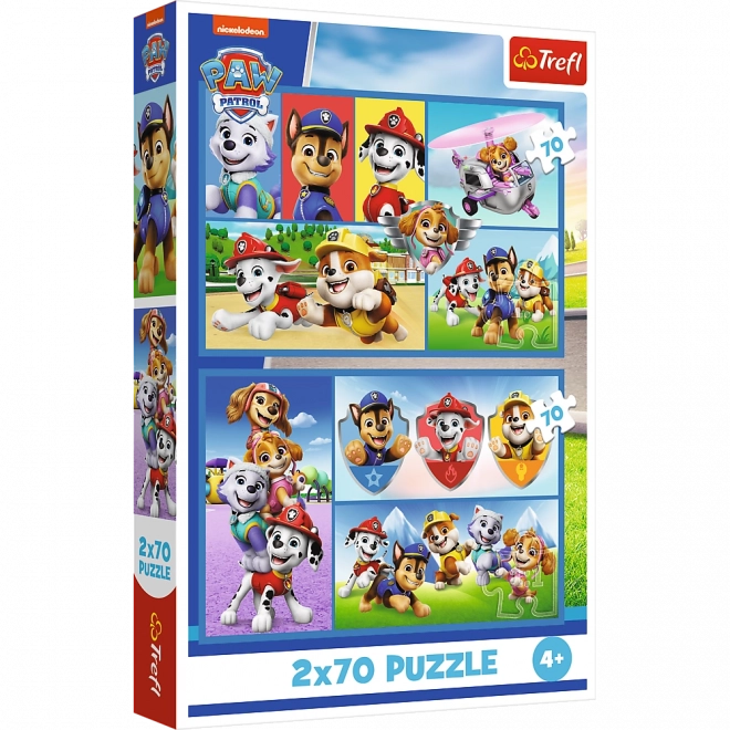 Puzzle Règles Pat'Patrouille 2en1 2x70 pièces