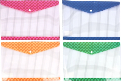 Chemise colorée à bouton-pression 36×26 cm