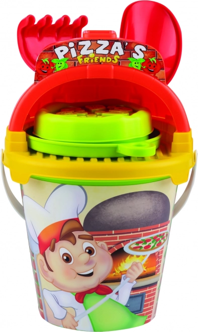 Androni ensemble pour le sable Pizza Friend, 7 pièces