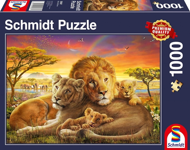 Puzzle Lions câlins 1000 pièces
