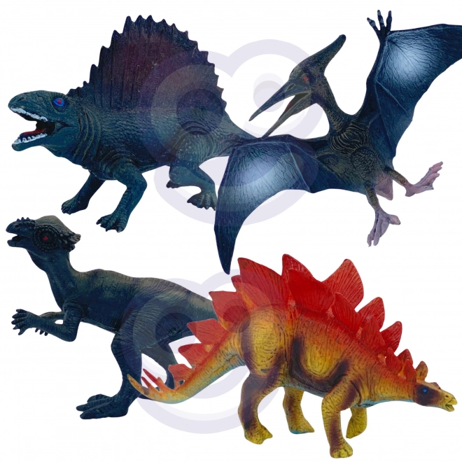 Ensemble de dinosaures XL avec base
