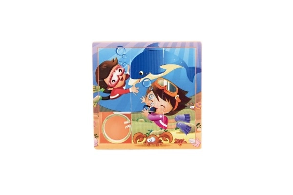 Puzzle coulissant animal en plastique 10cm assortiment varié en sachet