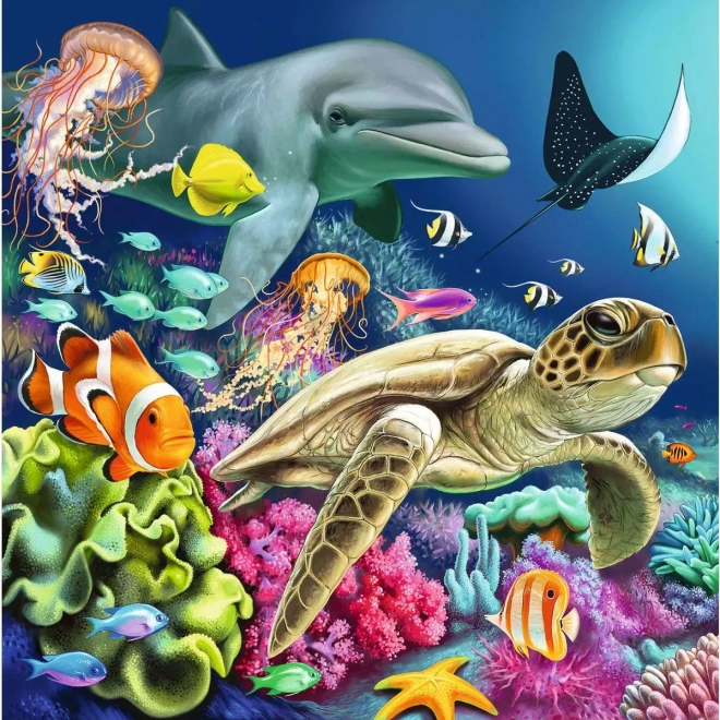 Puzzle Vie sous l'eau 3x49 pièces