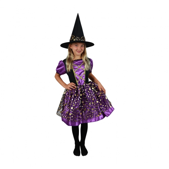 Costume de sorcière pour enfants violet-noir