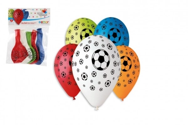 Ballons de football gonflables 30 cm - 5 pièces