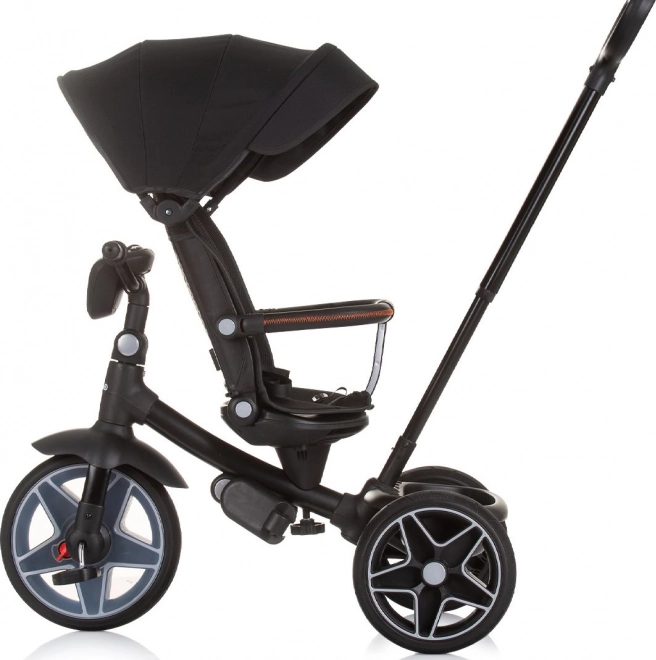 Chipolino tricycle avec toit et boîte musicale Derby 2v1 Obsidian