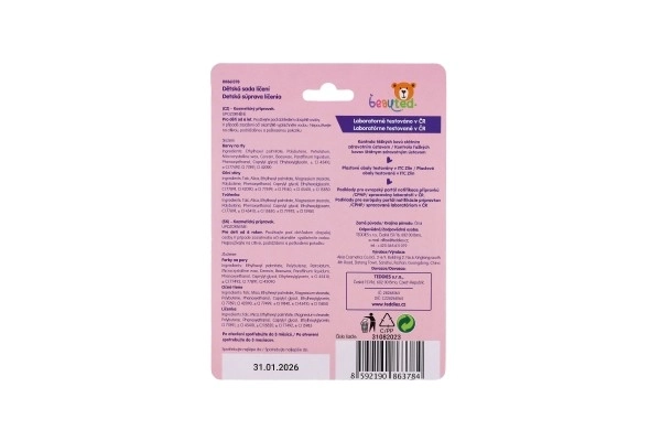 Ensemble de maquillage pour enfants beauted, petit, sur palette sur carte 13x17,5x2cm