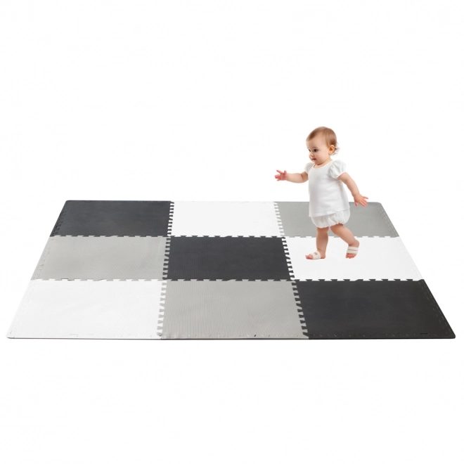 KIK Puzzle en mousse Nuances de gris avec bords III. (58x58)