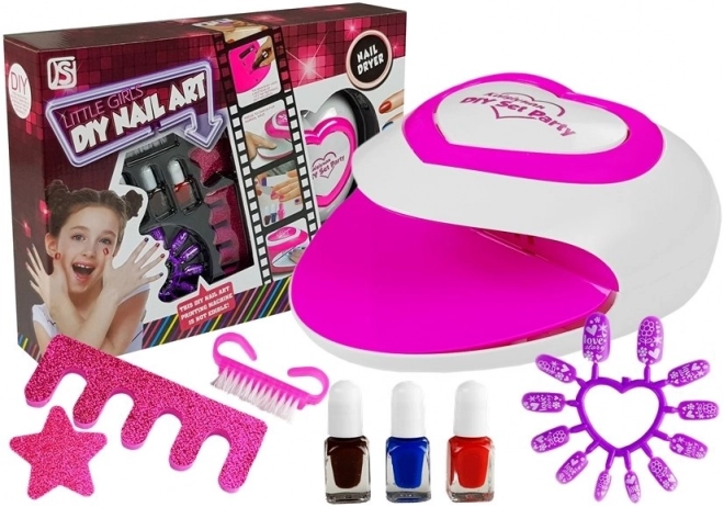 Ensemble pour enfants de peinture à ongles avec lampe