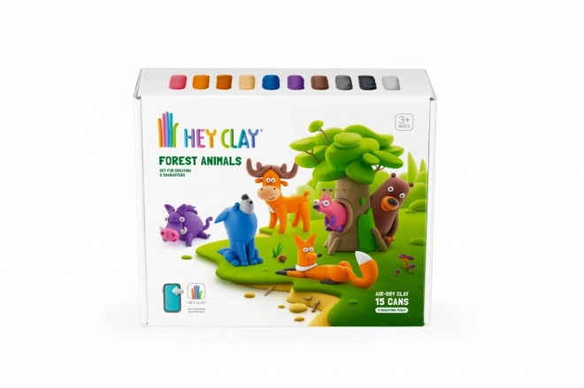 Hey Clay ensemble de pâte à modeler Animaux des bois