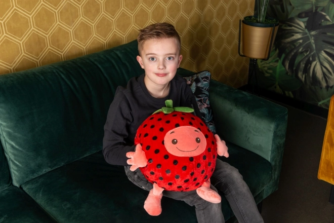 Cozy Noxxiez HW750 Fraise - coussin chauffant peluche 3 en 1