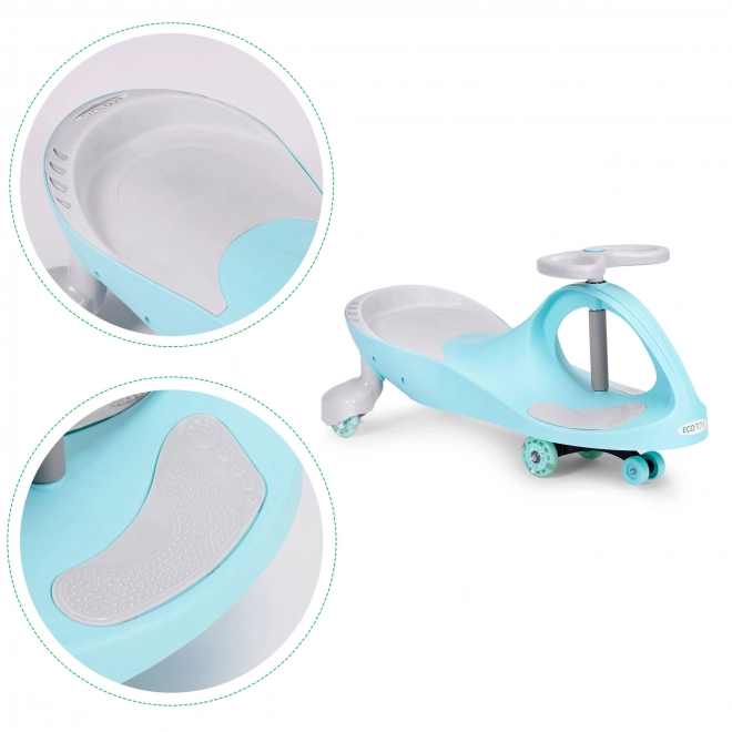 Voiture pour enfants avec roues lumineuses bleue Ecotoys