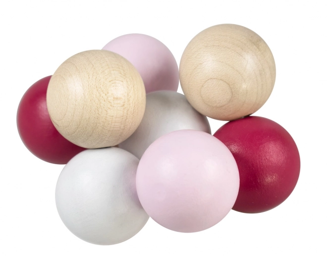 Billes sur corde rose