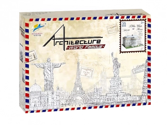 Puzzle 3D en relief du BÂTIMENT DE LA MAISON BLANCHE ZA2529