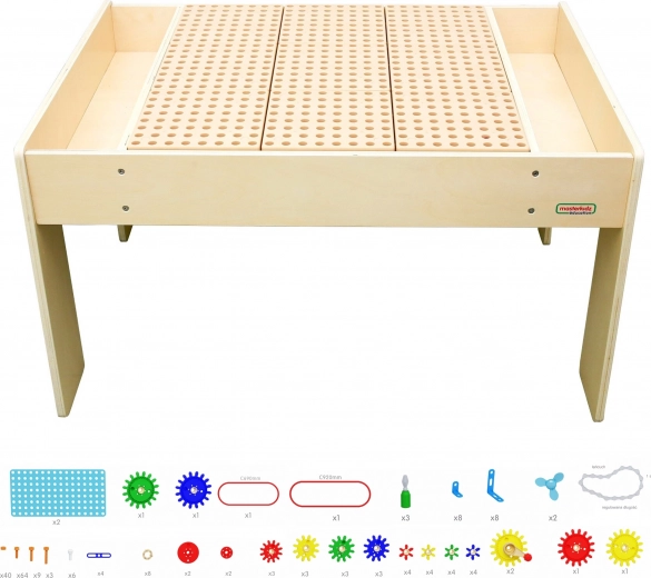 Ensemble complet d’engrenages et d’outils pour l’apprentissage STEM