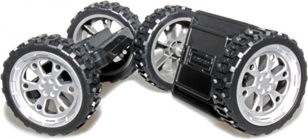 magformers roues jumelées – set de 2 pièces sur plaques de châssis