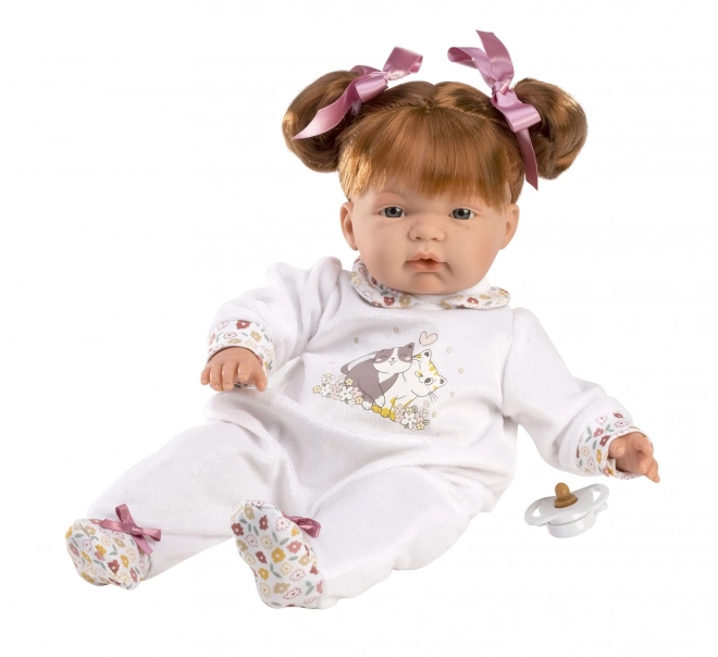 Llorens 13854 JOELLE - poupée réaliste avec corps en tissu doux - 38 cm