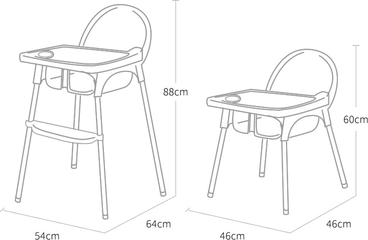 Hauteur réglable pour des repas confortables